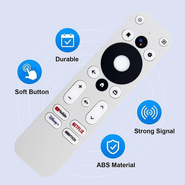 Ersättningsfjärrkontroll för KM2 4K-certifierad röst-Android TV-boxpresent