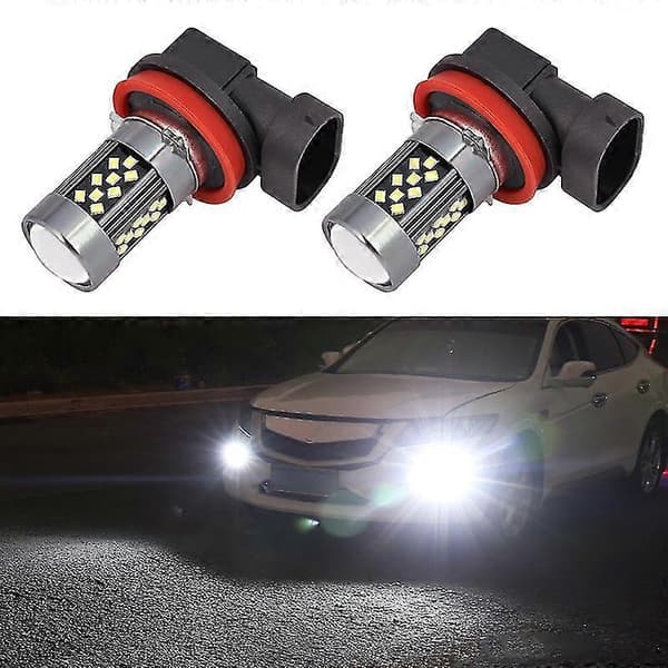 12V 7W Strobe Bil LED Tåkelys 1 Par H11