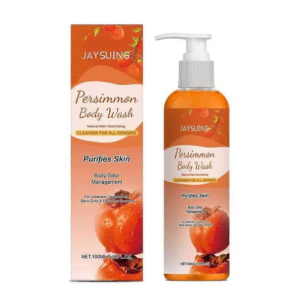 Kroppsvask med persimmon for lukt av eldre, luktfjernende deodorant-såpe