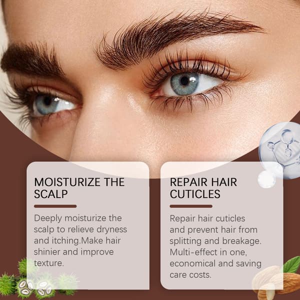Multifunctional Castor Oil, a multi-purpose oil for moisturizing skin, eyelashes, and eyebrows.