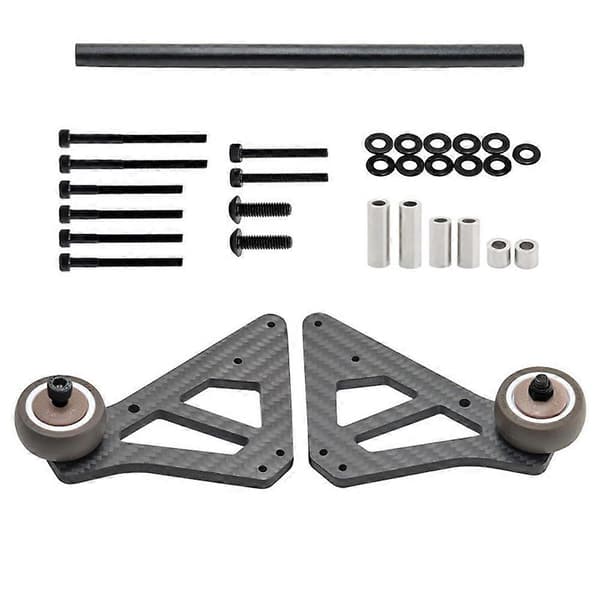 Kulfiber Wheelie Bar Kit til Arrma 1/7 Mojave V2 EXB RC Bil Opgraderingsdele Tilbehør Svart