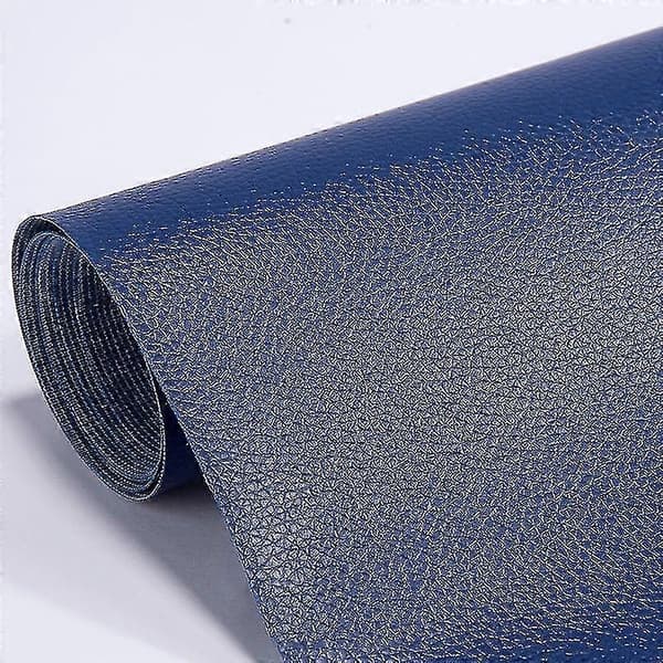 Selvklæbende læderreparationslap, til sofaer, møbler og stole 10*20 cm Royal blue