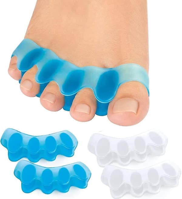 Toe Separators, 4 Pairs Soft Gel Toe Spreaders for Bunion Correction, Toe