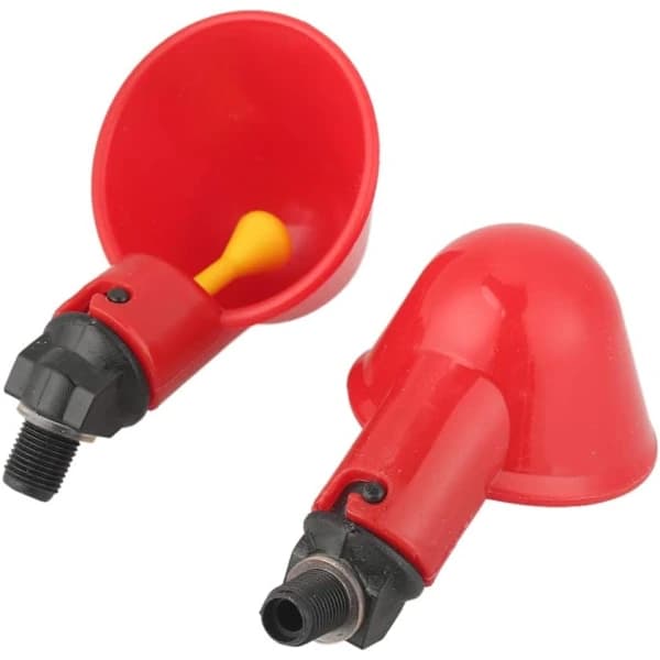 Chicken Waterer, 10 Automatic Chicken Coop Waterers, Drinking Water Cups for Chicks, Ducks, Poultry