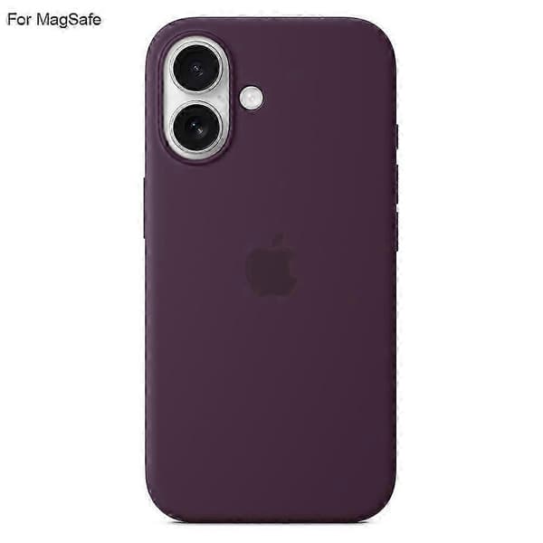 Case for iPhone 16 Plus Compatible with Magsafe Liquid Silicone Phone Case [induction popup] (Purple)