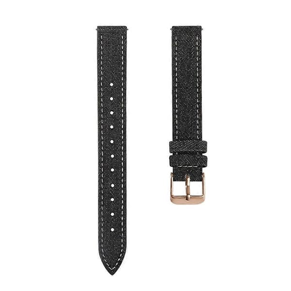 Høykvalitets linstoff lærreim for Garmin Lily 2