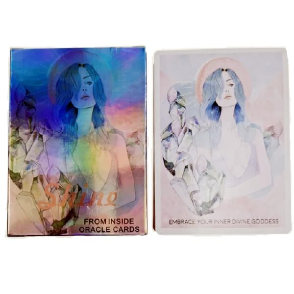 Shine From Inside Oracle Cards Divinasjon Underholdning Fester Brettspillkort Shine From Inside