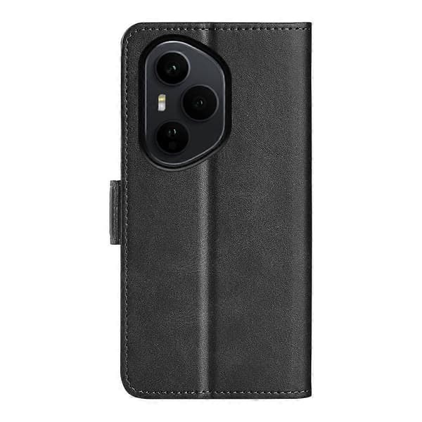 For Honor 400 Pro 5G (Global) Case Calf Texture Leather Wallet Phone Case (Black)