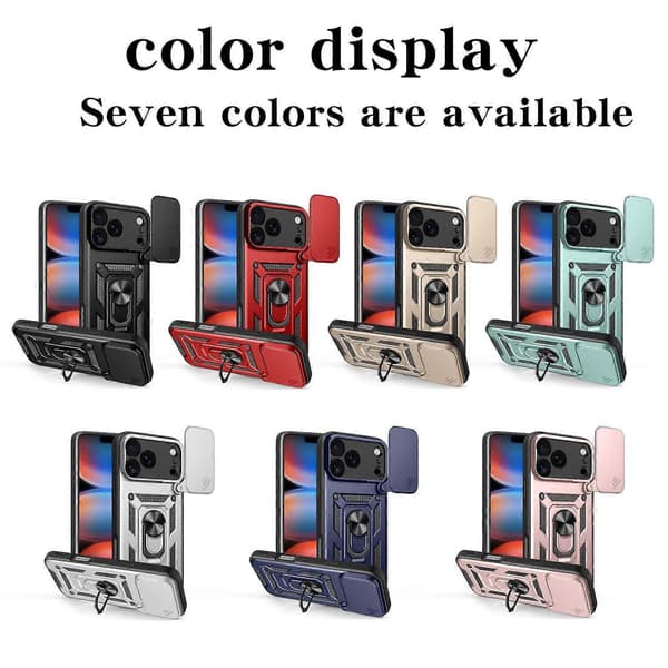 Skydbart kameradæksel Design TPU+PC Telefoncover (Til iPhone 17 Pro Max)