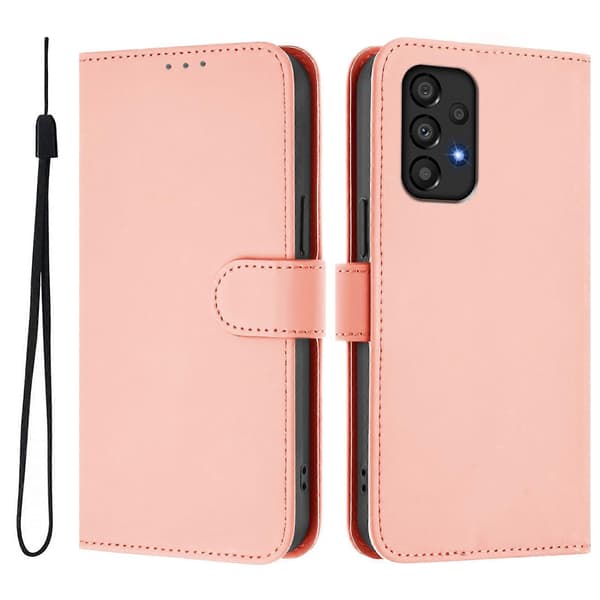 PU-nahkakotelo Samsung Galaxy A33 5G:lle (vaaleanpunainen)