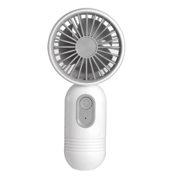 Mini Håndholdt Ventilator 3 Tilstande USB Genopladelig Lomme Mini Ventilator til Kontor White