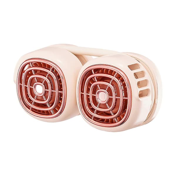 AURIGATE Foldbar Halsventilator til Lommen Udendørs Halsventilator Lydløs Sammenfoldelig Ventilator Super Let Stille Ventilator til Mænd og Kvinder Pink