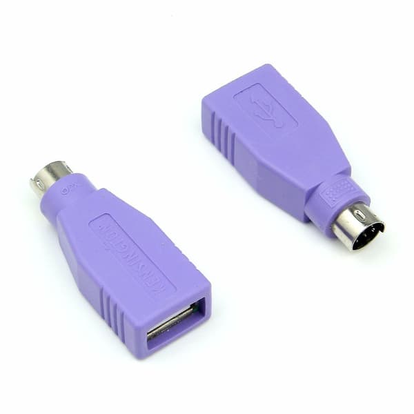 Usb Ps/2 Hann Til Usb Hunn Konverter Adapter For Mus & Tastatur Ps2