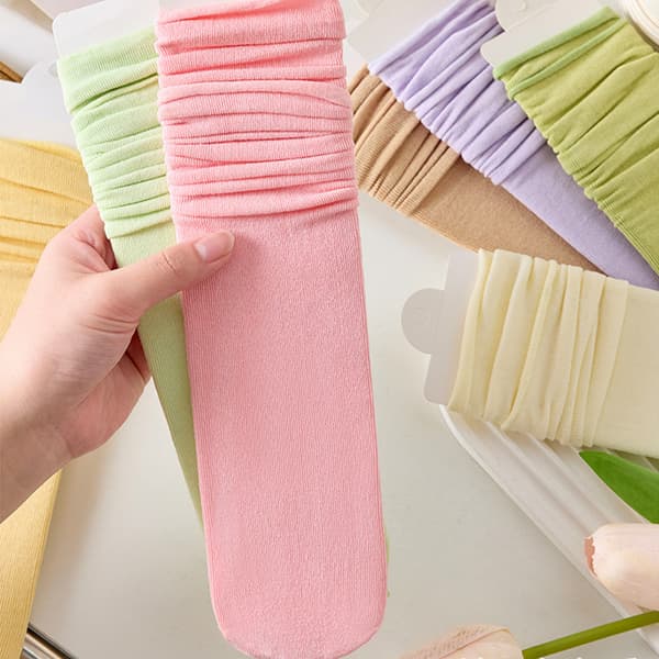 10 Pairs Women's Thin Cotton Socks - Multipack Ankle Socks Gift Box