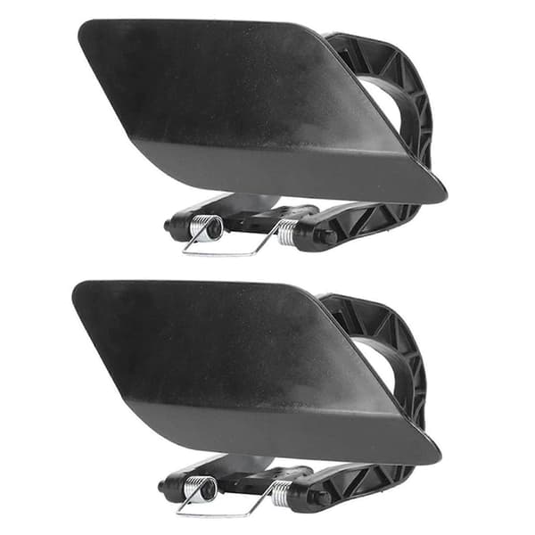 2X Bilstrålkastarspolarmunstycksskydd 2128600208 för Mercedes E-klass W212 E200 E260 E250 E300 2008-2013 (höger) Black
