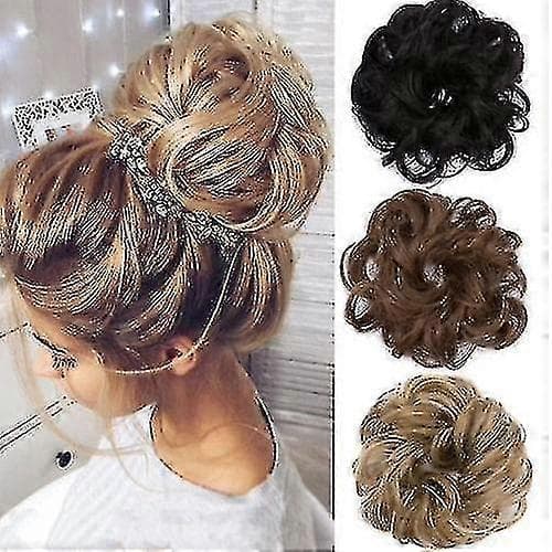 Krøllet rodet knold - Fyldig og bølget hår-wrap scrunchie_Særlige gaver