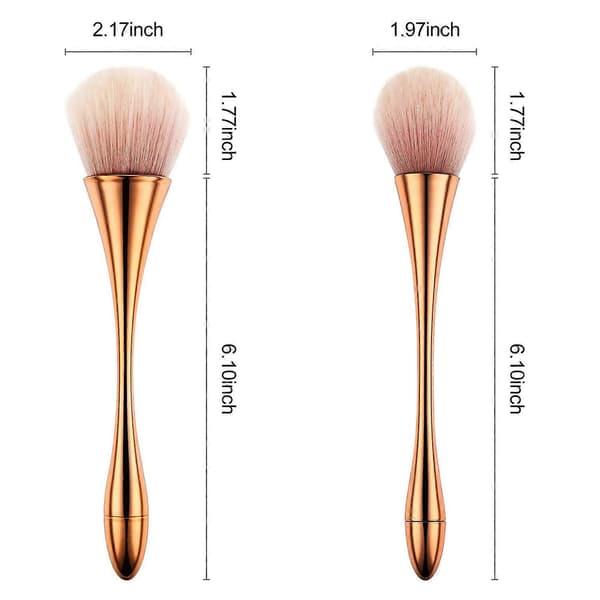 Mineralpudderbørster, sminkebørster, foundation, rouge, highlighter