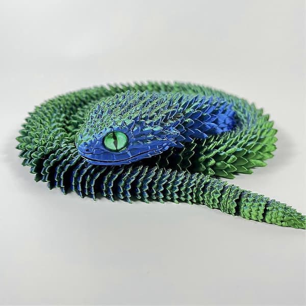 3D Viper Multi-Joint Rörlig 3D Orm Flexibel Ledad Figur Modell Present Present 3D Present B_Kvalitetsgåvor