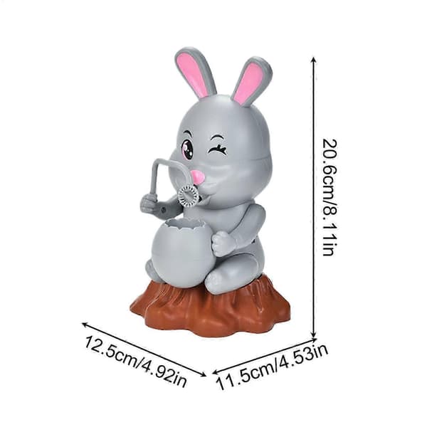 Rabbit Bubble Machine with Music Light Rechargeable Automatic Bubble Maker for Kids Party Easter Festival Decoration