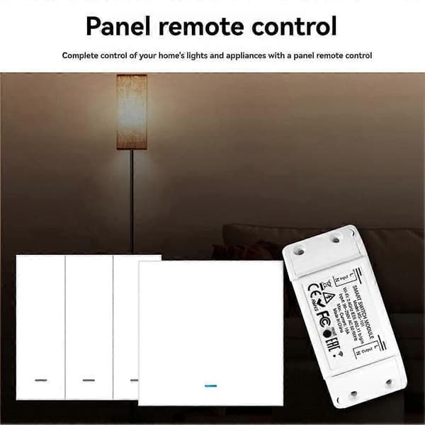 16A Bluetooth Smart Switch med 3-grupps panelfjärrkontroll Vit