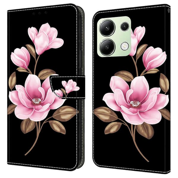 For Xiaomi Redmi Note 13 4G Case Pattern Print Anti-Drop Leather Flip Wallet Phone Case (Style Q)