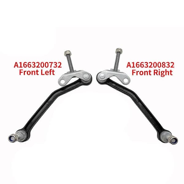 1 par främre karossnivåsensorstånglänk för Mercedes-Benz X166 GLE C292 ML W166 11-18 A1663200732 A1663200832 1663200132 Black & silver