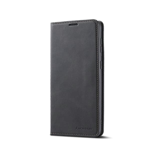Magnetisk lærfutteral (svart) til Samsung Galaxy S21+ 5G