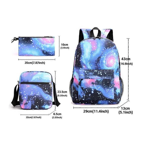 K-Pop Demon Hunters Backpack, Pencil Case & Shoulder Bag Set [JUN] Style A Style A Starry Red