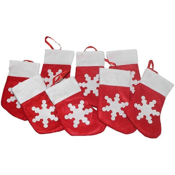 Julbordsdekoration Bestickfickor för 8 st julfirande