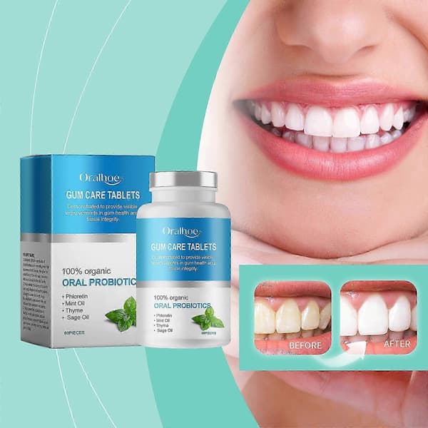2025 Oralhoe Mouthwash, Clean Teeth, Remove Stains, Remove Odors and Smell Fresh Portable Clean Solid Toothpaste Tablets