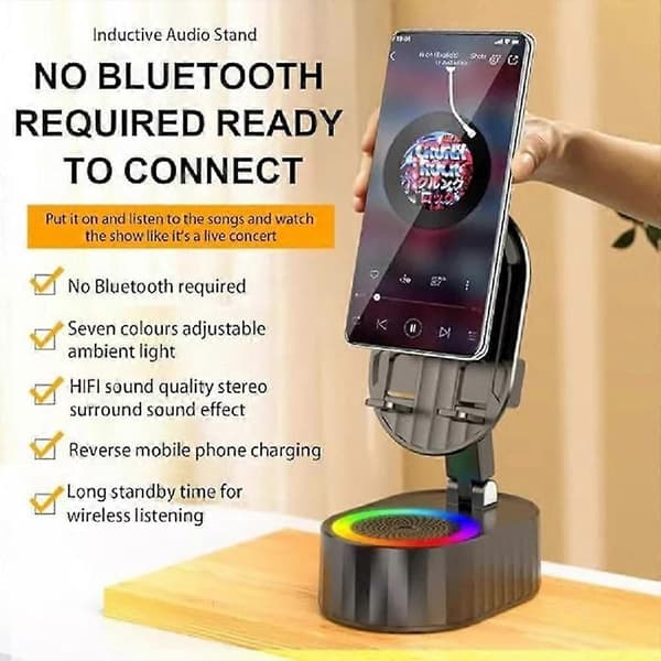5-in-1 matkapuhelinpidike langaton induktioääni Bluetooth-kaiutin puhelinpidike