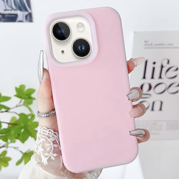 PC Hybrid Liquid Silicone Jelly Phone Case (For iPhone 14)