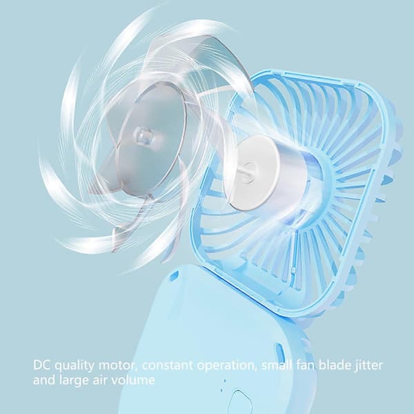 AURIGATE 3-hastigheds bærbar foldbar USB genopladelig halsventilator White