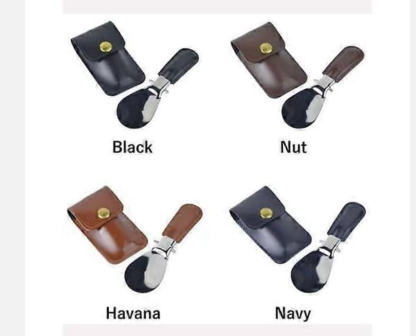 New Foldable Shoehorn with PU Leather Case