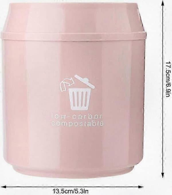 Compact Desktop Trash Can, Mini Dustbin with Lid for Home, Workplace, and Living Room