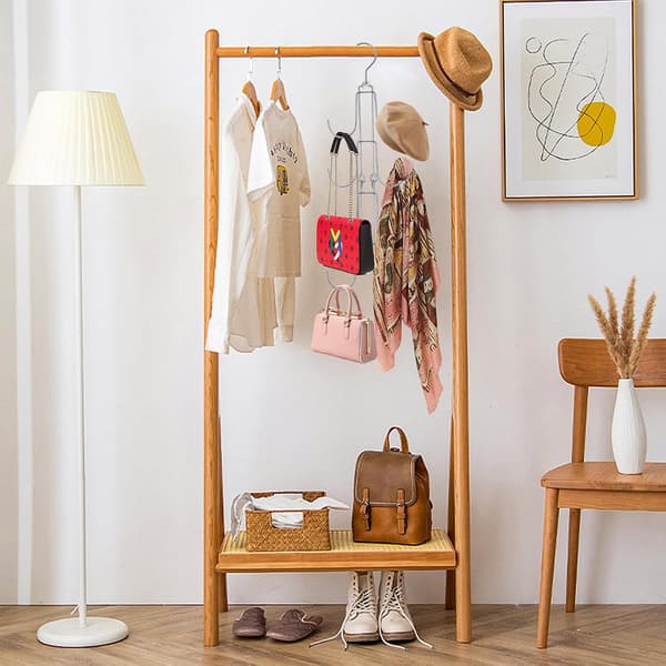 Simple Handbag Hook Closet Storage Rack, 4-Tier Hanging Bag Rack