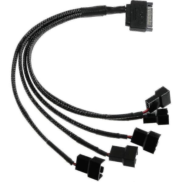 15-pin Sata til 5 vifteadapterkabel Sata til 3-pin/4-pin adapterkabel