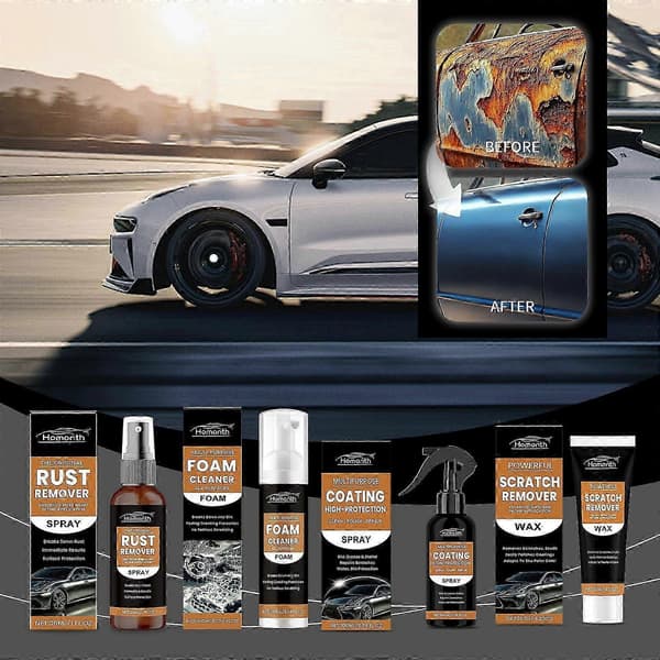 Multifunktionel bilbelægningsspray - Rustfjerner, ridserreparation & metalbeskyttelse, 100 ml