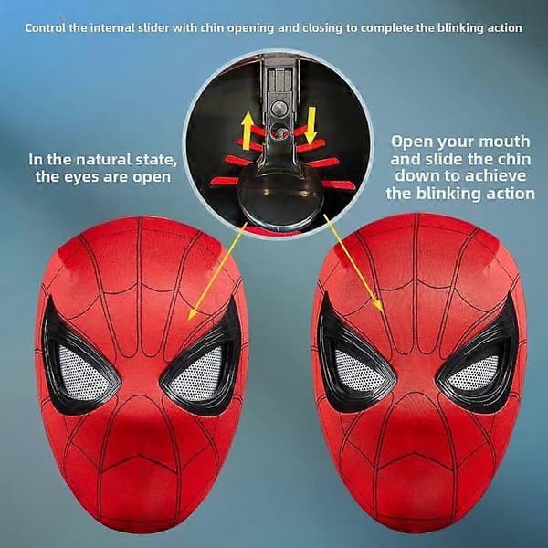 Röd Spindelmask med Rörliga Ögon, Present till Honom, Förenklad Version