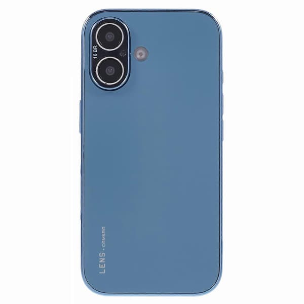 For iPhone 16 Case Acrylic+TPU+Metal Anti-Scratch Phone Cover with Electroplated Frame (Style B)