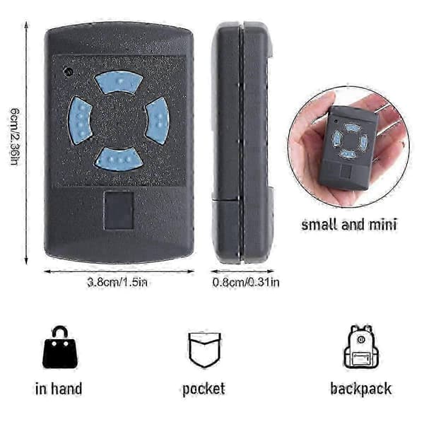 HORMANN HSM4-868 Garage Door Transmitter 2-pack with Gift
