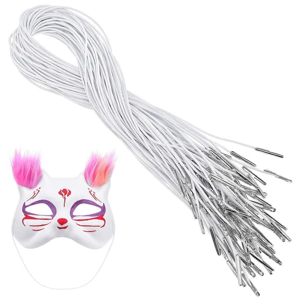 50 stk elastiske hattetau Klær elastiske festetau DIY maske elastiske tau