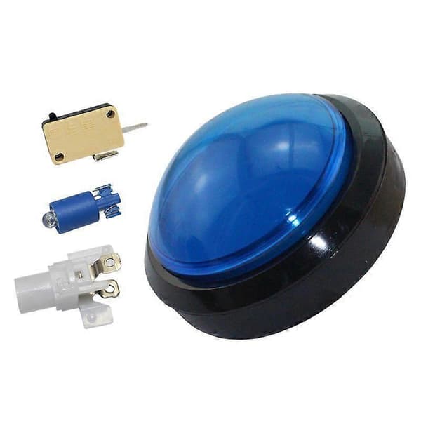 Stor kuppel trykknapp 100 mm opplyste arkade-trykknapper LED med mikrobryter