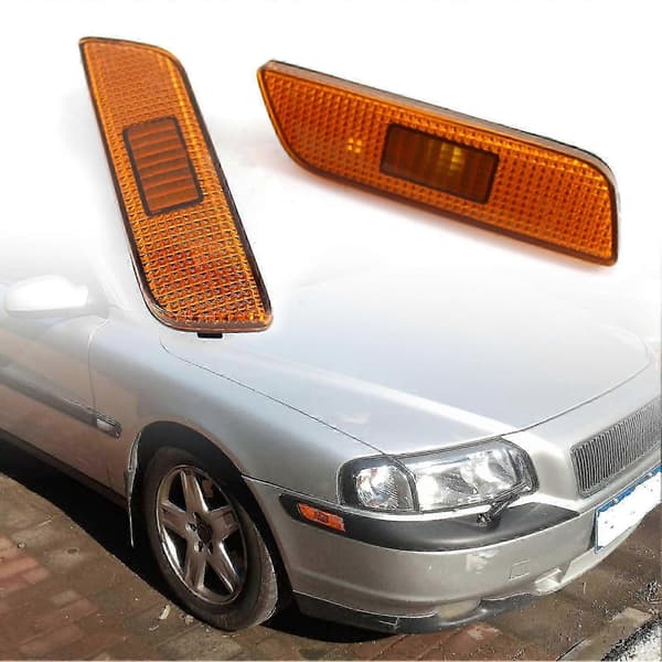 2 ST Sidomarkeringsljusskydd ABS för Volvo S80_Överraskningsgåva