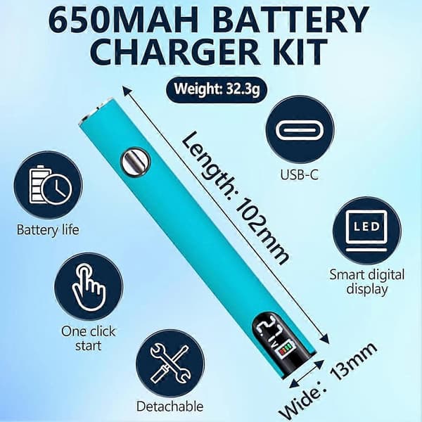 510 trådbatteripenna Lila