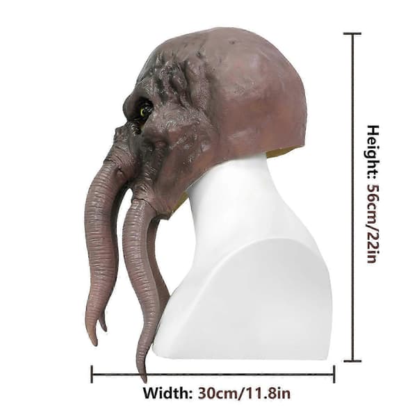 Bläckfiskmask, latexmask för rollspel