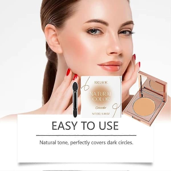 High Coverage Tinted Clay CC Under Eye Corrector Moisturizing Concealer for Women_Super Gift light