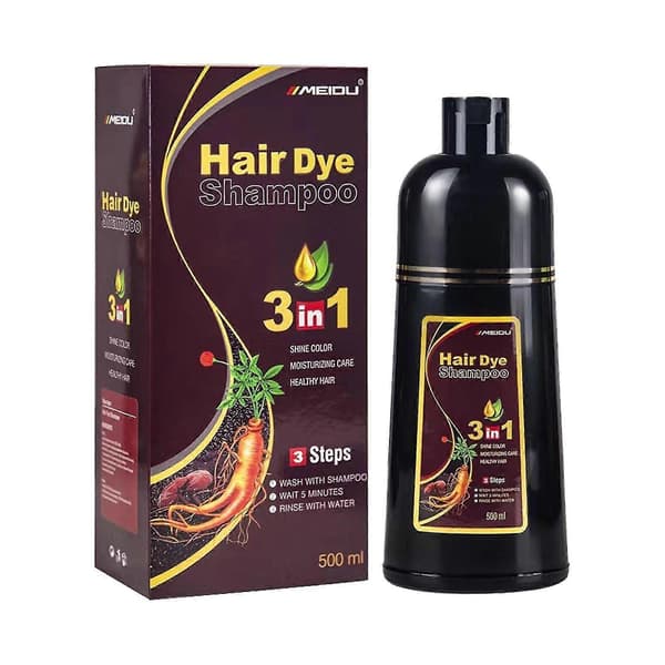 Meidu Botanisk Ekstrakt Hårfarve 500ml Sort_Gave