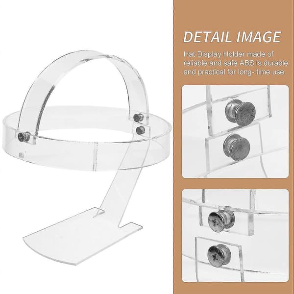 Clear Acrylic Hat Stand and Wig Display Stand for Store Use