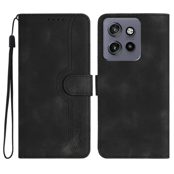 Heart Pattern Leather Feel Case (For Motorola Edge 50 Neo)